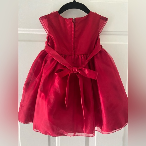 Red Toddler Dress 24 mos - Picture 2 of 4